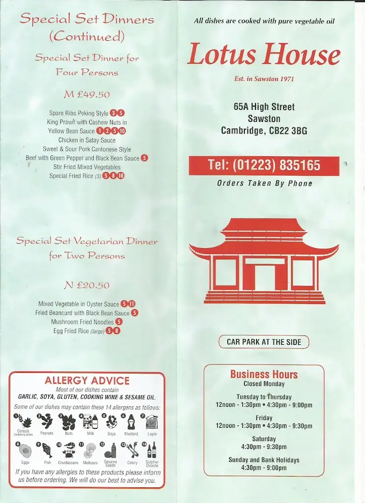 Menu_Lotus House_Sawston_image_4