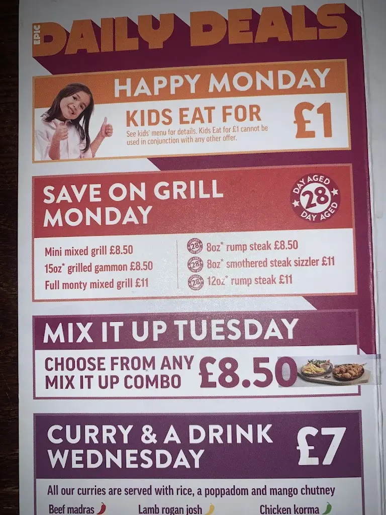 Menu_The Quays_Basildon_image_2