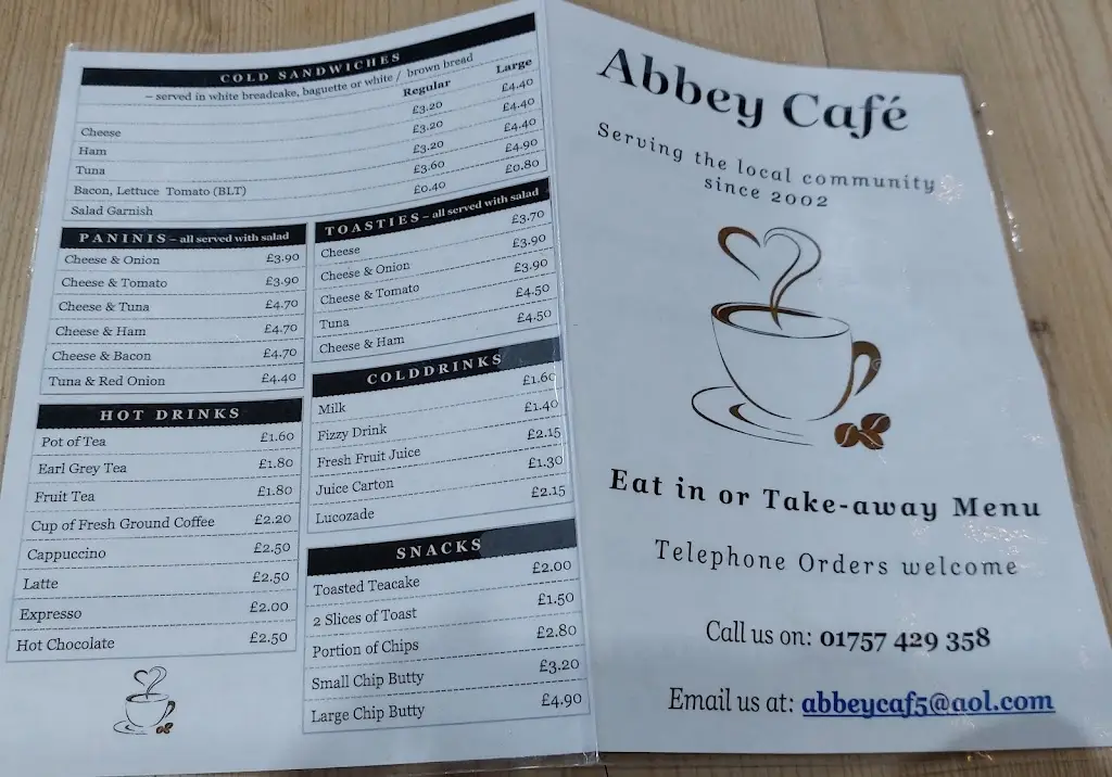 Menu_Abbey Cafe_Selby_image_1