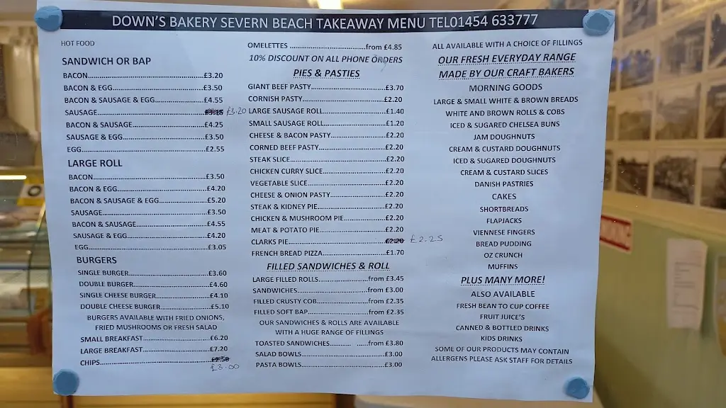 Menu_Down's Bakery Severn Beach_Severn Beach_image_3
