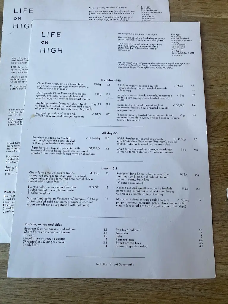 Menu_Life on High_Sevenoaks_image_1