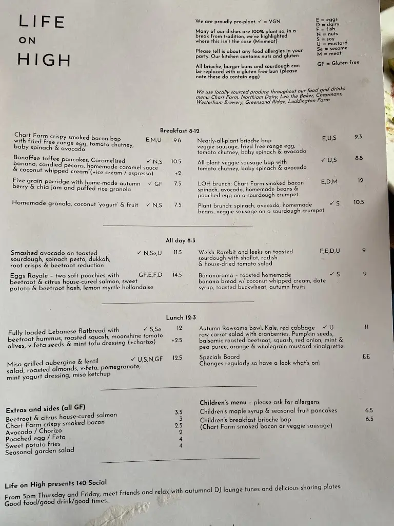 Menu_Life on High_Sevenoaks_image_3