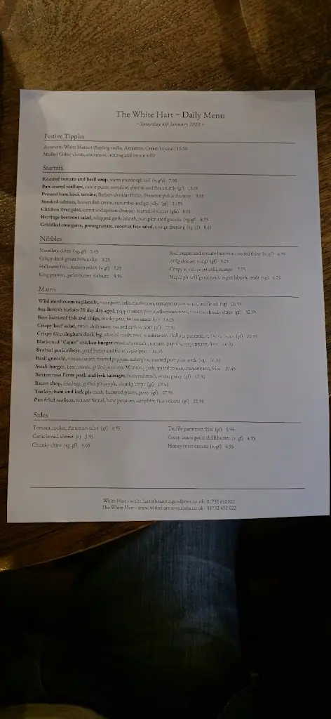 Menu_The White Hart_Sevenoaks_image_4