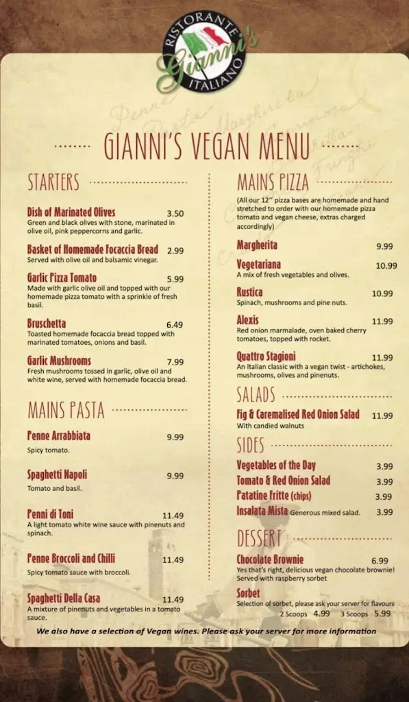 Menu_Giannis Italian Restaurant_Scarborough_immagine_1