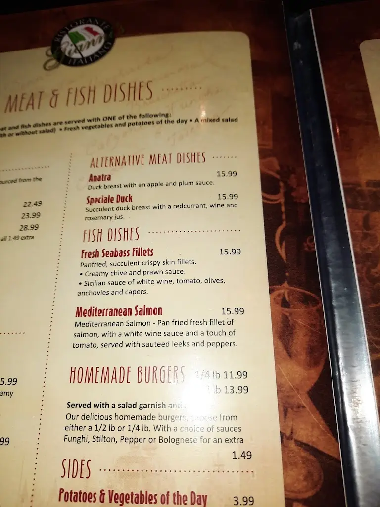 Menu_Giannis Italian Restaurant_Scarborough_immagine_2