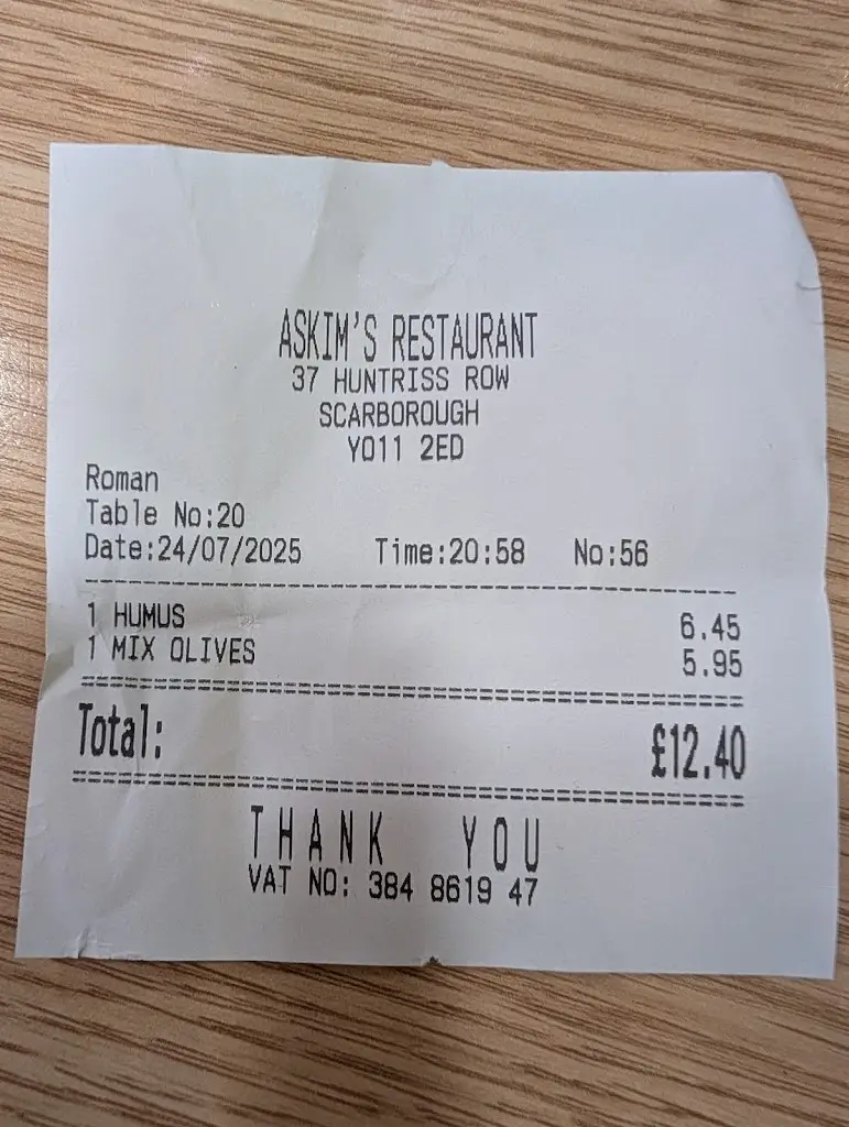 Mariam Elahi_Askim’s Turkish Restaurant Scarborough_Scarborough_review