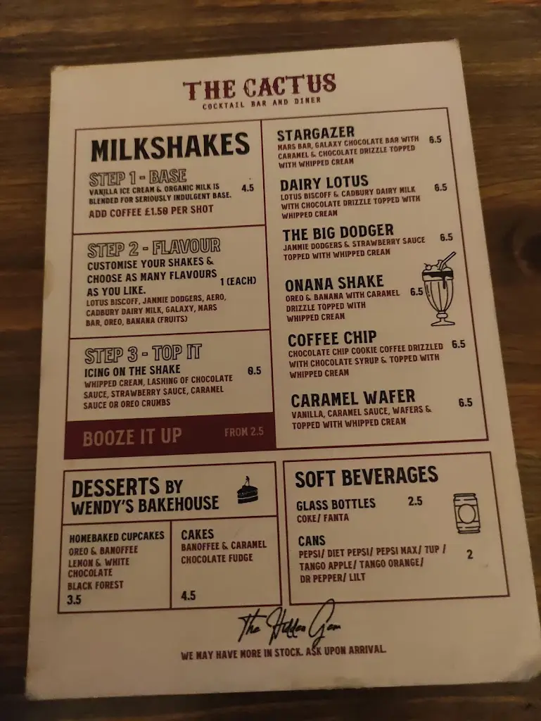 Menu_The Cactus Cocktail Bar_Scarborough_image_3