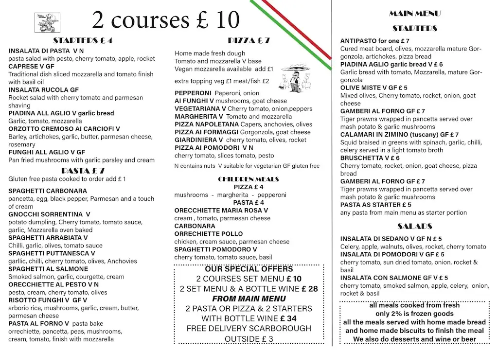 Menu_il Piatto Italian restaurant_Scarborough_image_1