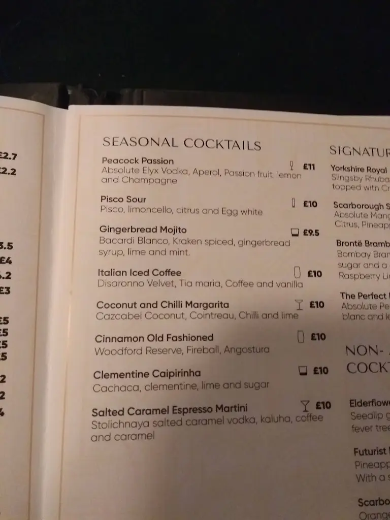 Menu_GEO Bar & Grill_Scarborough_immagine_4