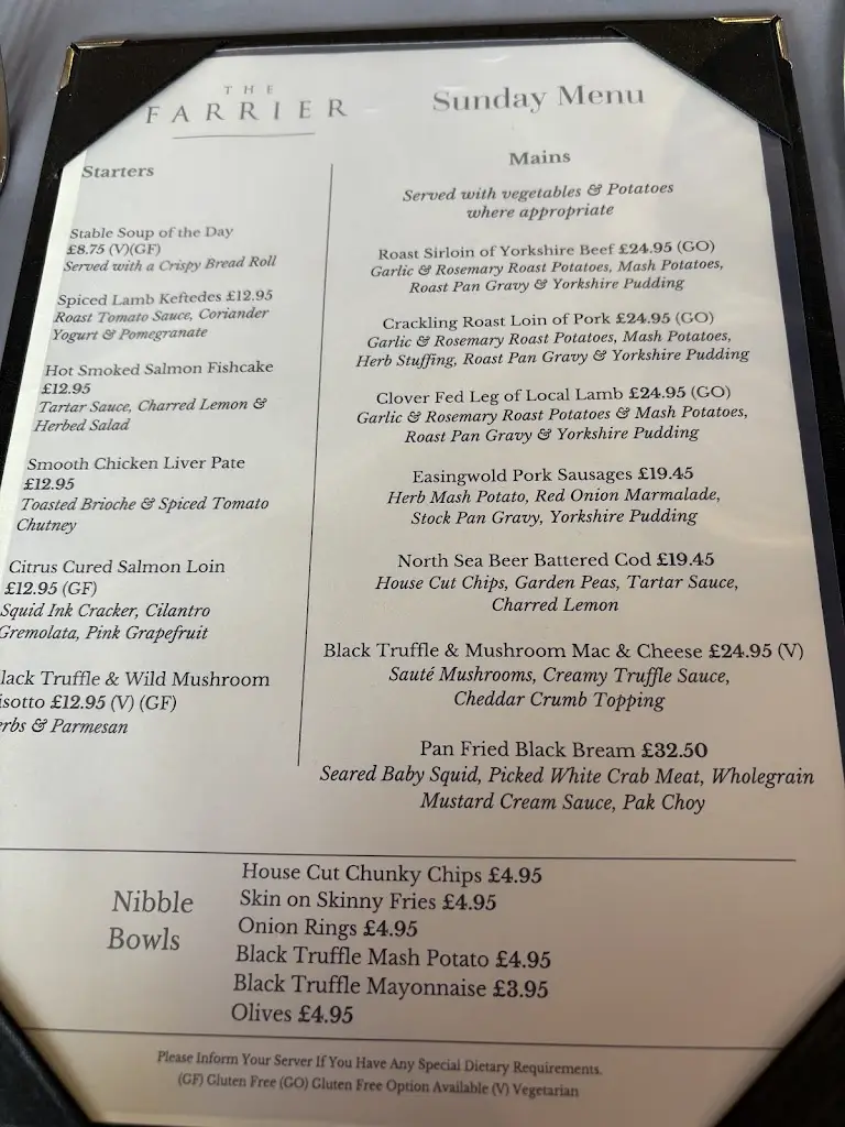 Menu_The Farrier_Scarborough_image_2