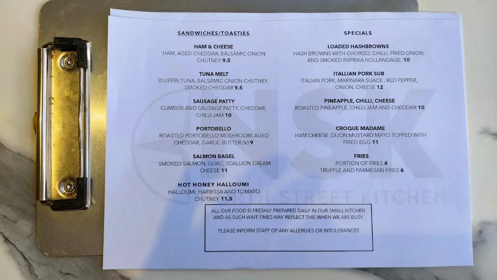 Menu_North Street Kitchen_Scarborough_immagine_2