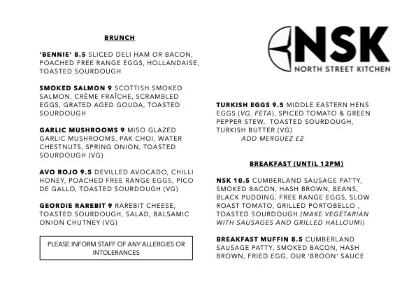 Menu_North Street Kitchen_Scarborough_immagine_4