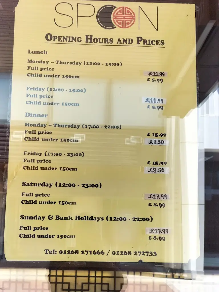 Menu_Spoon World Buffet & Bar_Basildon_image_1