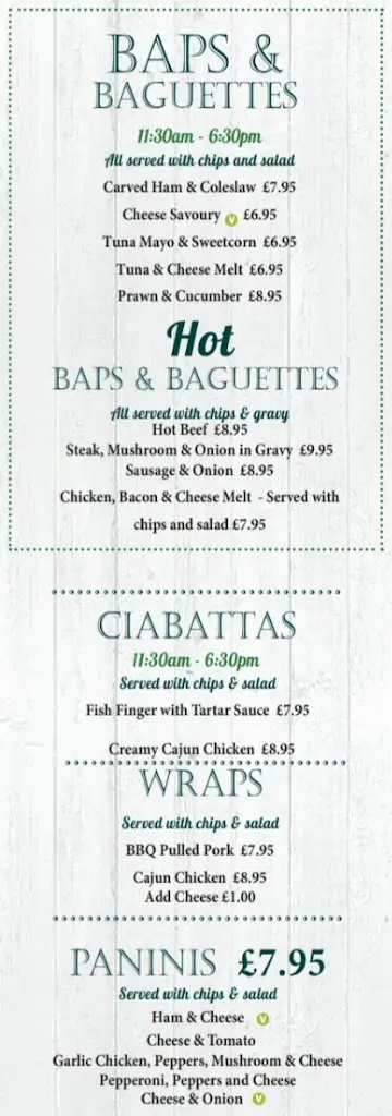 Menu_The Keel Row_Seaton Delaval_image_2