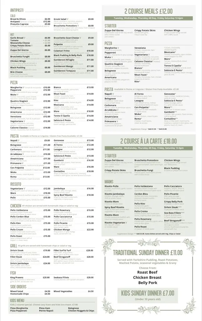 Menu_Caffe Muka Pizzeria & Bar_Seaton Delaval_image_1