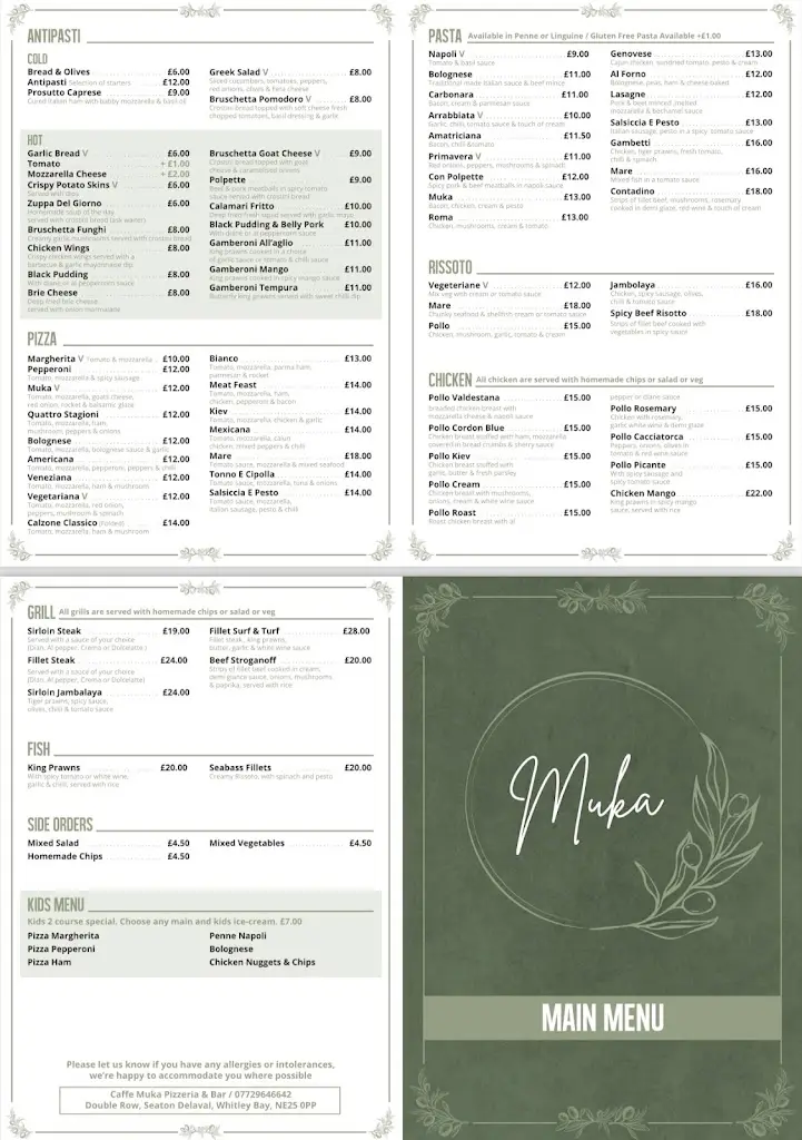 Menu_Caffe Muka Pizzeria & Bar_Seaton Delaval_image_2