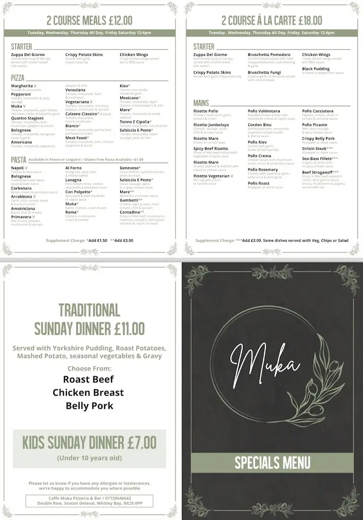 Menu_Caffe Muka Pizzeria & Bar_Seaton Delaval_image_3