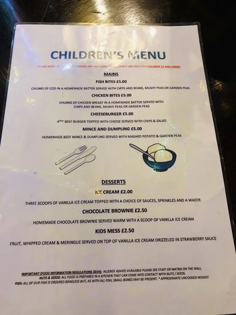 Menu_The King's Arms_Seaton Delaval_image_4