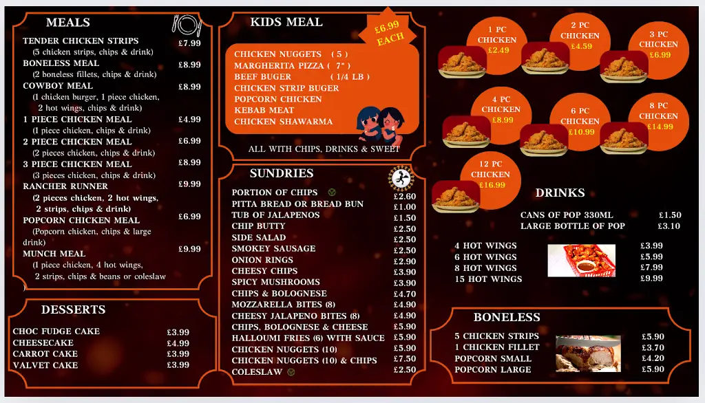 Menu_Chick Ranchers_Seaton Delaval_image_2