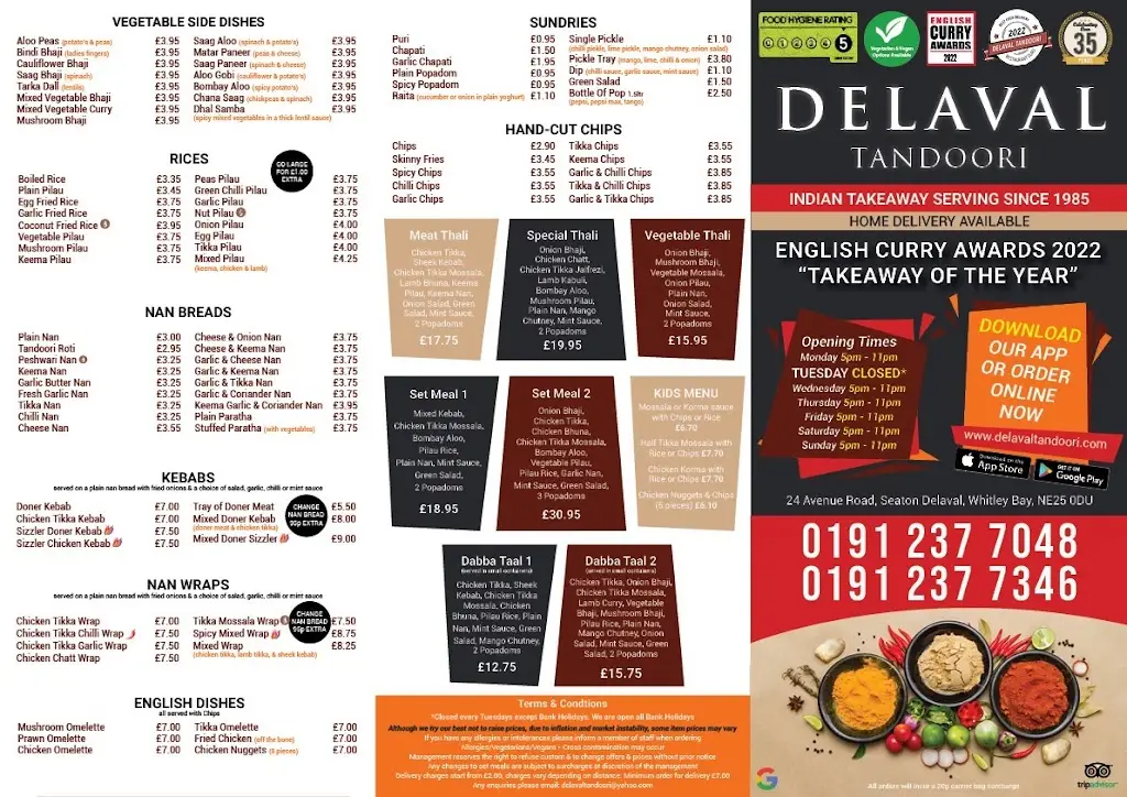 Menu_Delaval Tandoori_Seaton Delaval_image_2
