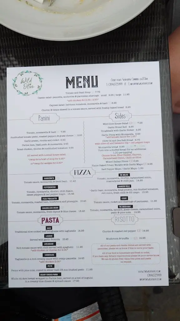 Menu_The Wild Olive_Seascale_image_2