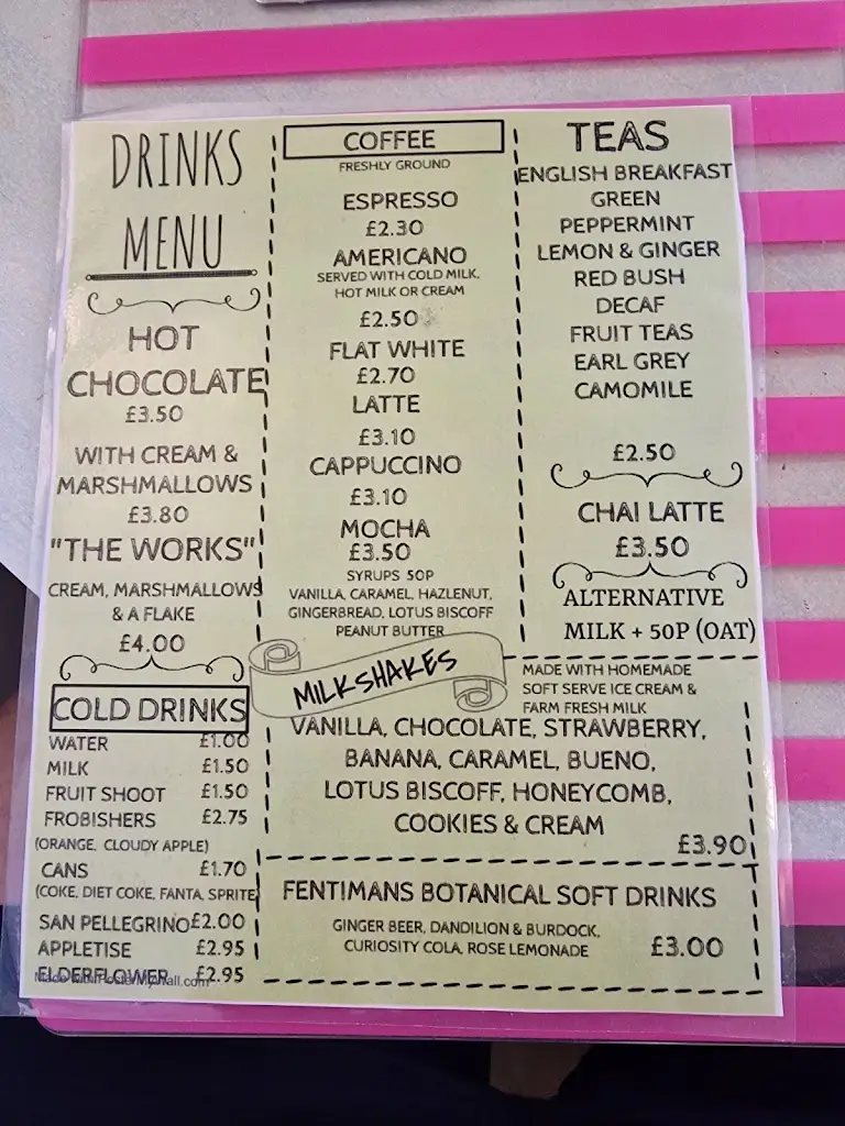 Menu_Mawson's Ice Cream Parlour_Seascale_image_2