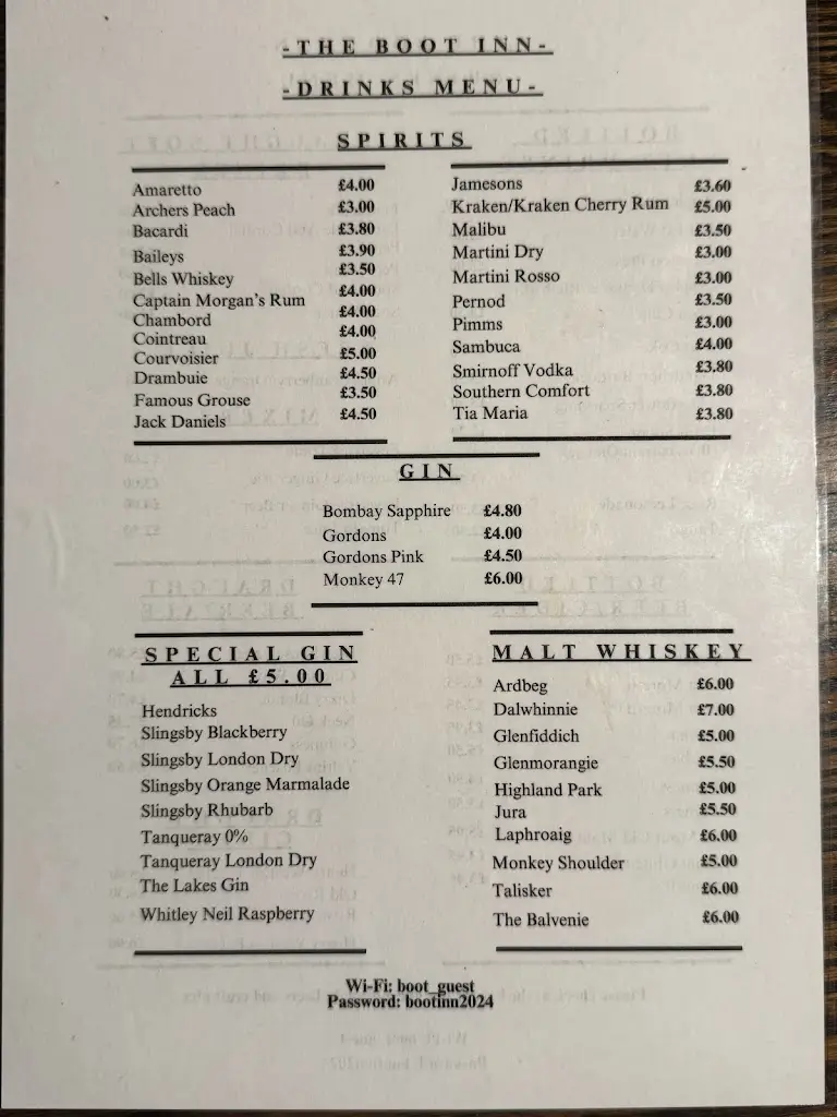 Menu_Boot Inn, Eskdale Valley_Seascale_image_4