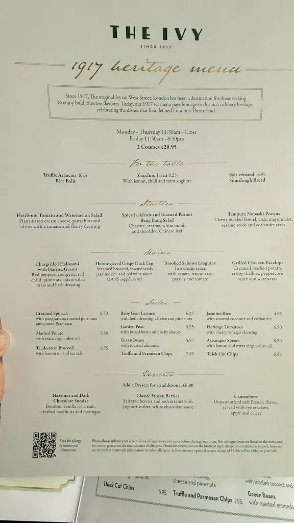 Menu_The Ivy Castle View_Send_image_2