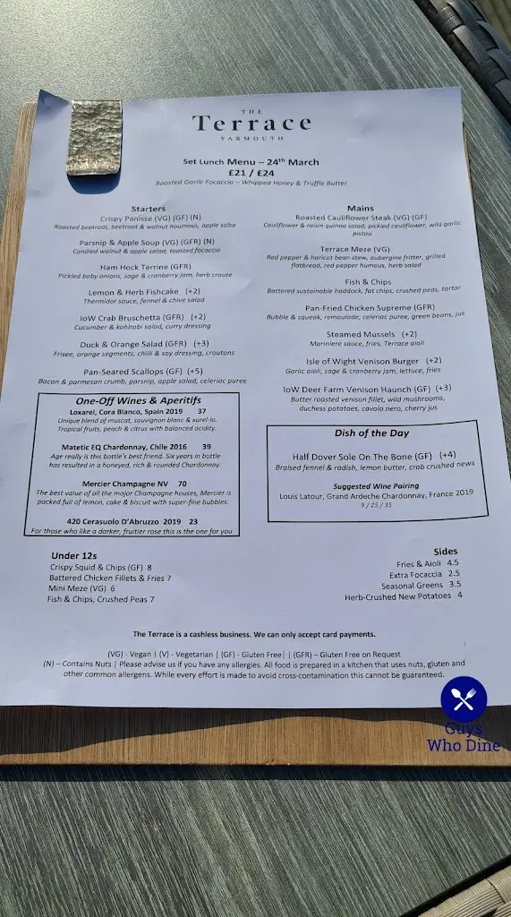 Menu_The Terrace_Shalfleet_imagen_4