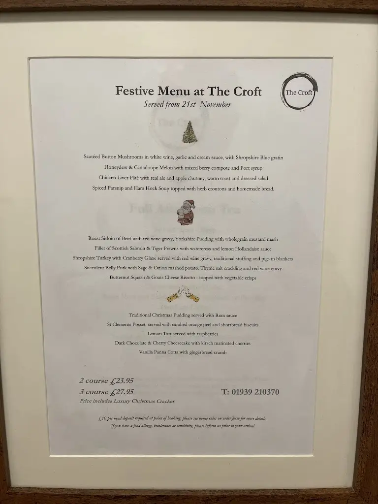 Menu_The Croft at Beaconsfield_Shawbury_immagine_1
