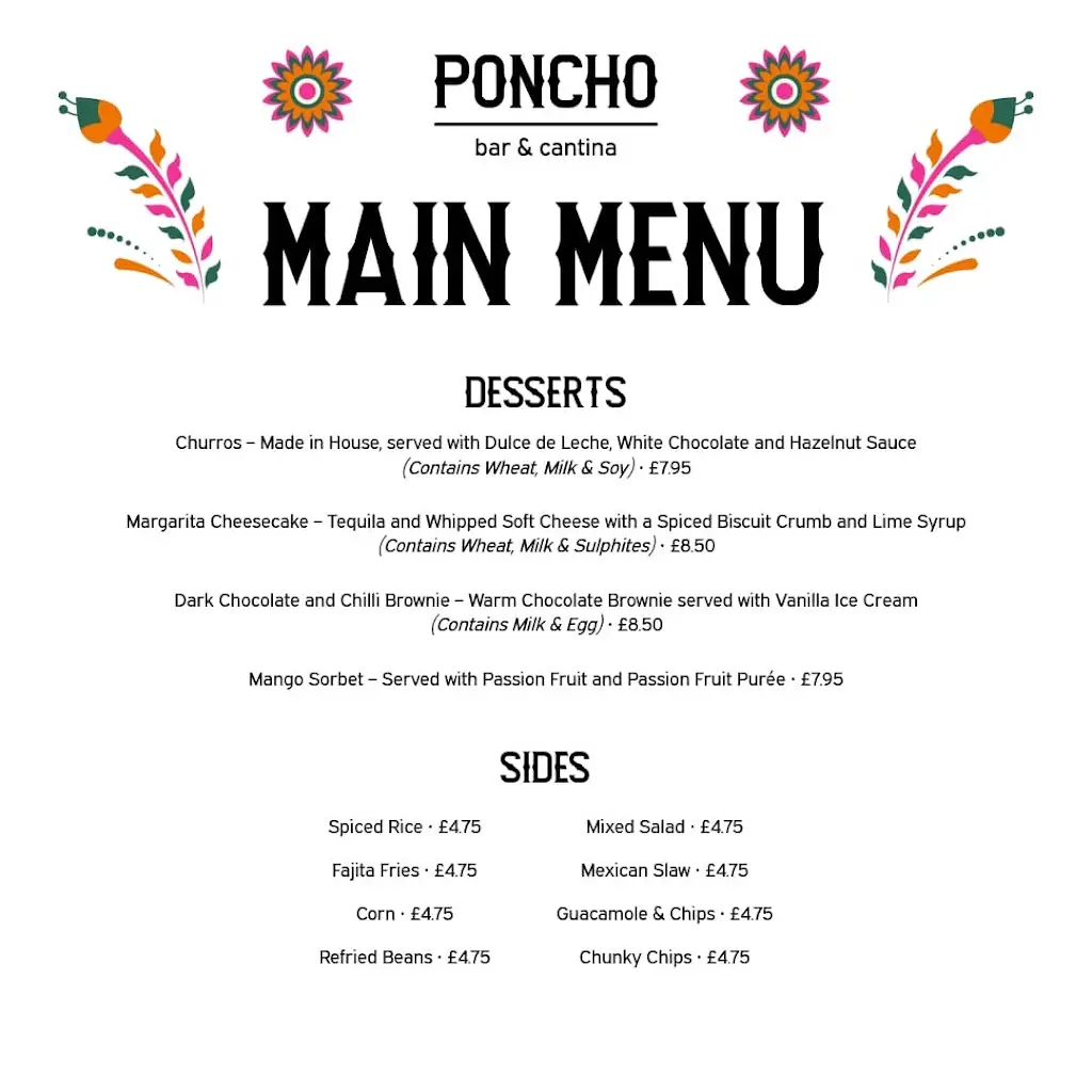 Menu_Poncho Bar & Cantina_Barnstaple_image_4