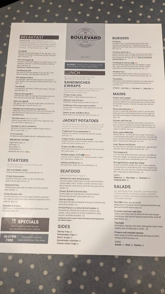 Menu_The Boulevard Selsey_Selsey_image_1