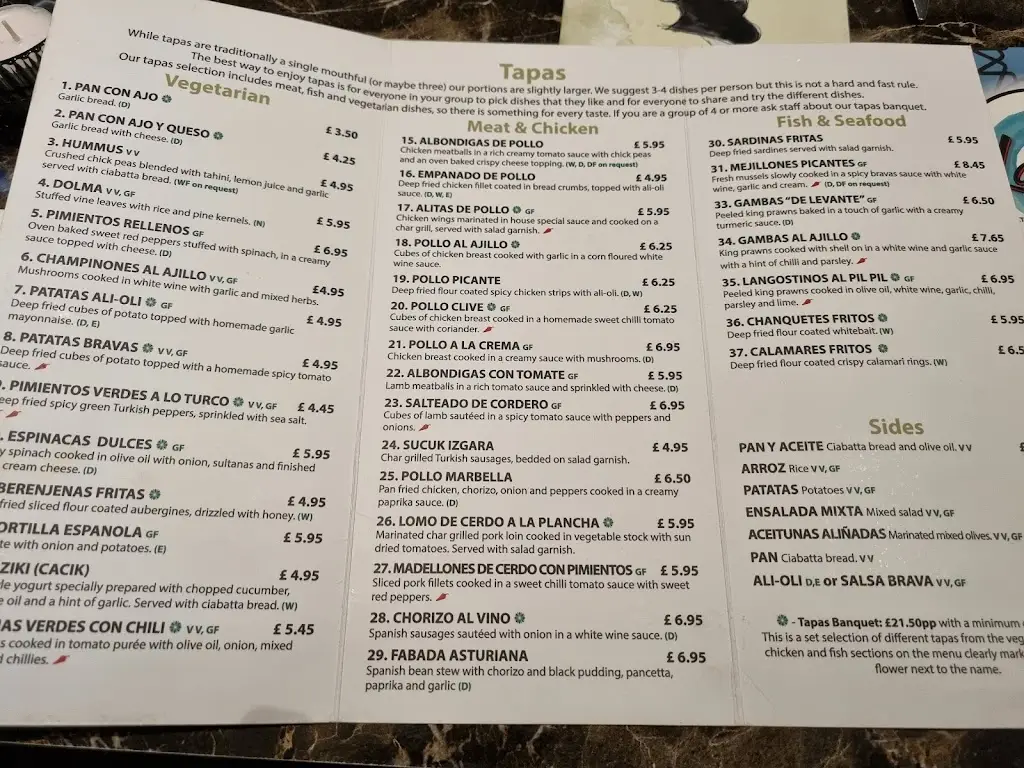 Menu_Lal Bar / Restraunt and Bar_Selsey_image_2