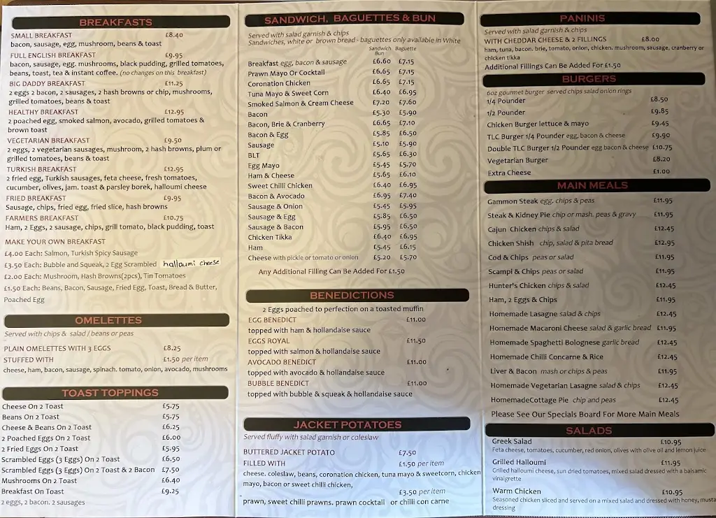 Menu_The Local Café, Selsey_Selsey_image_1