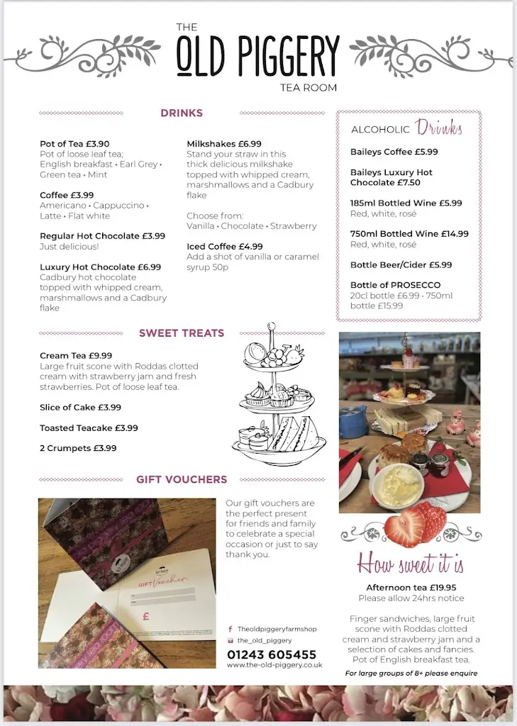 Menu_The Old Piggery Farm Shop and Tearoom_Selsey_immagine_1