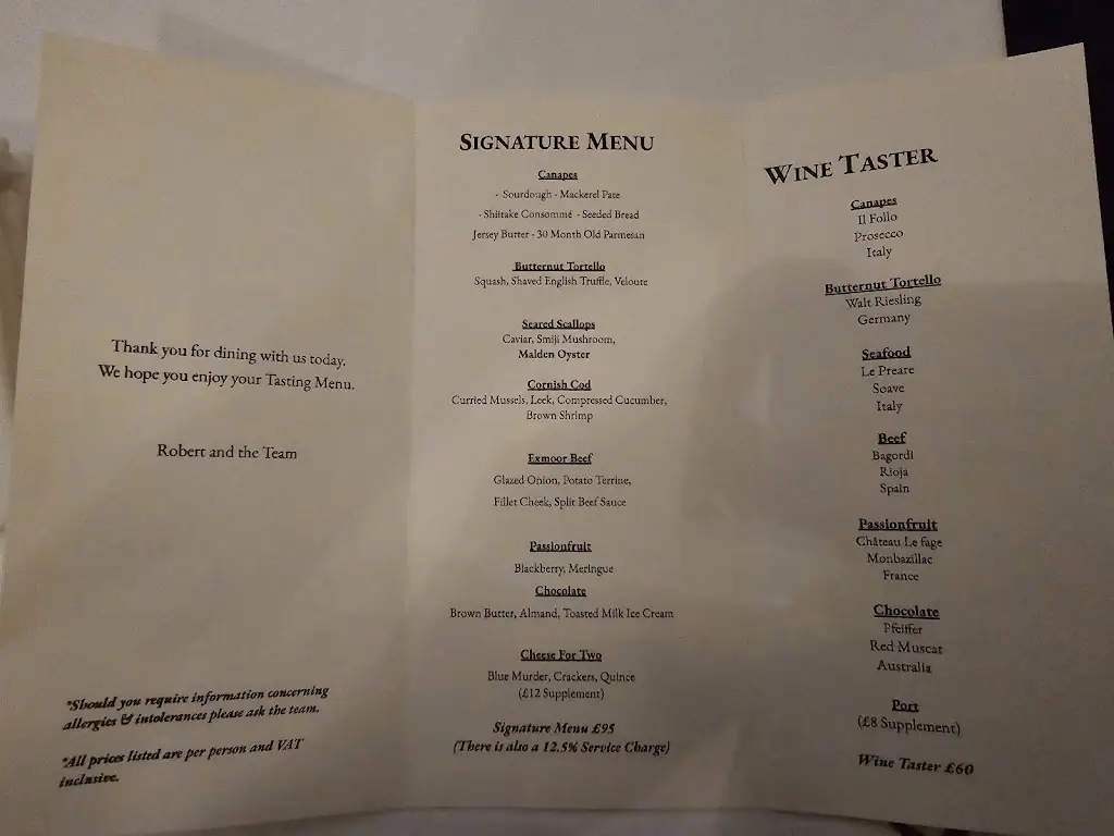 Menu_Maiden Arch by Robert Bryant_Barnstaple_image_4