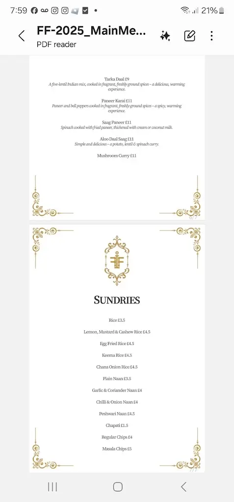 Menu_Flame Fusion_Sheffield_image_1