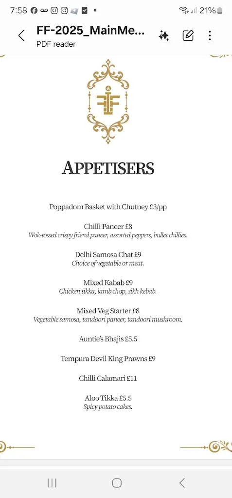 Menu_Flame Fusion_Sheffield_image_2