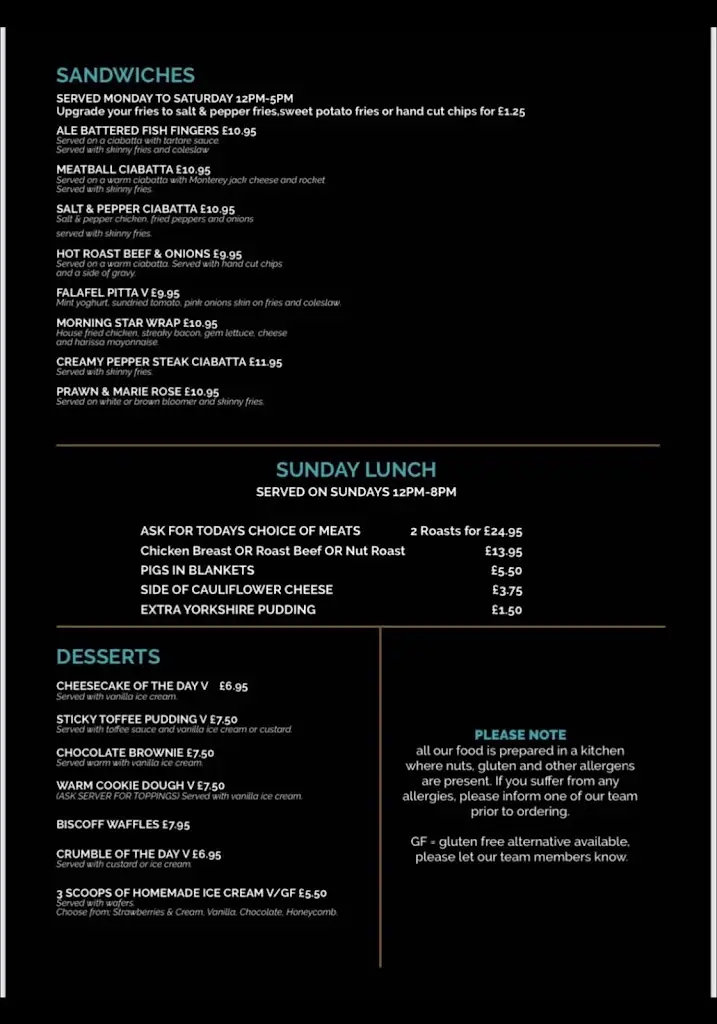 Menu_The Morning Star_Shaw_immagine_2