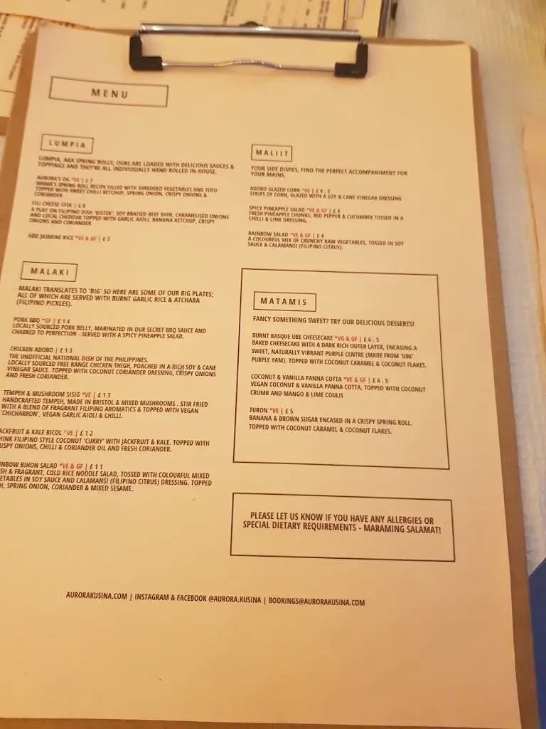 Menu_Aurora Kusina_Shepton Mallet_image_4