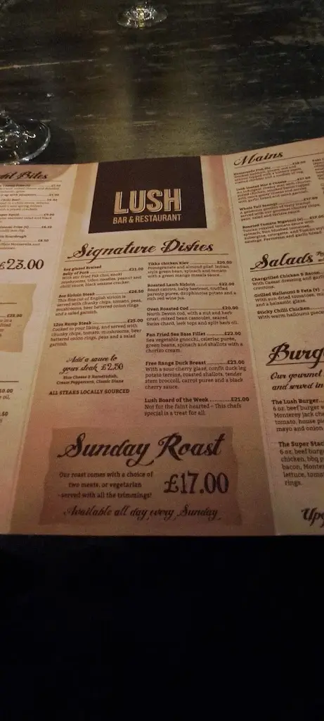 Menu_Lush Bar & Restaurant_Barnstaple_image_3