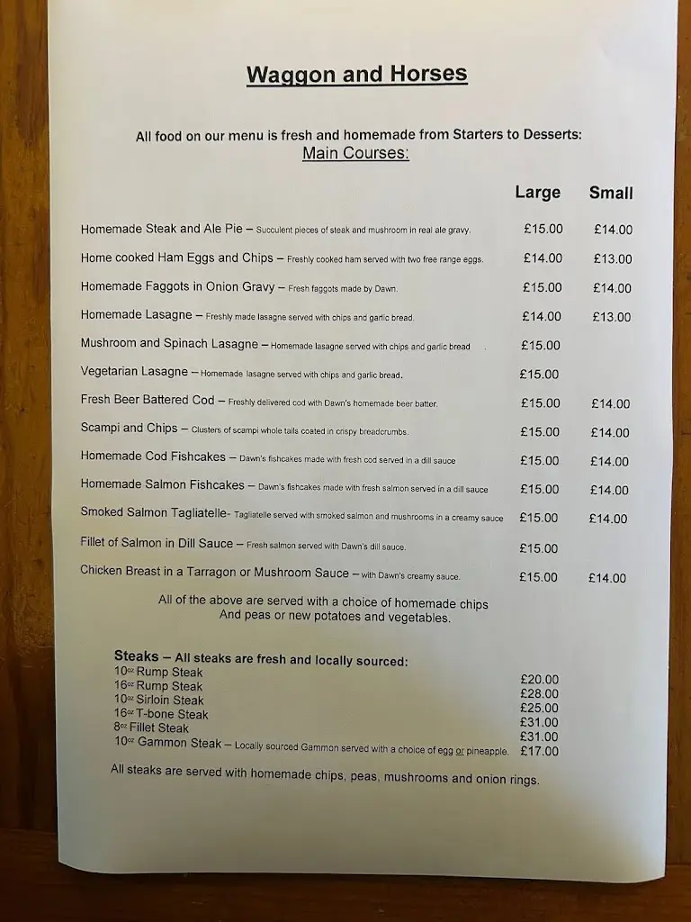 Menu_Waggon & Horses_Shepton Mallet_imagen_2