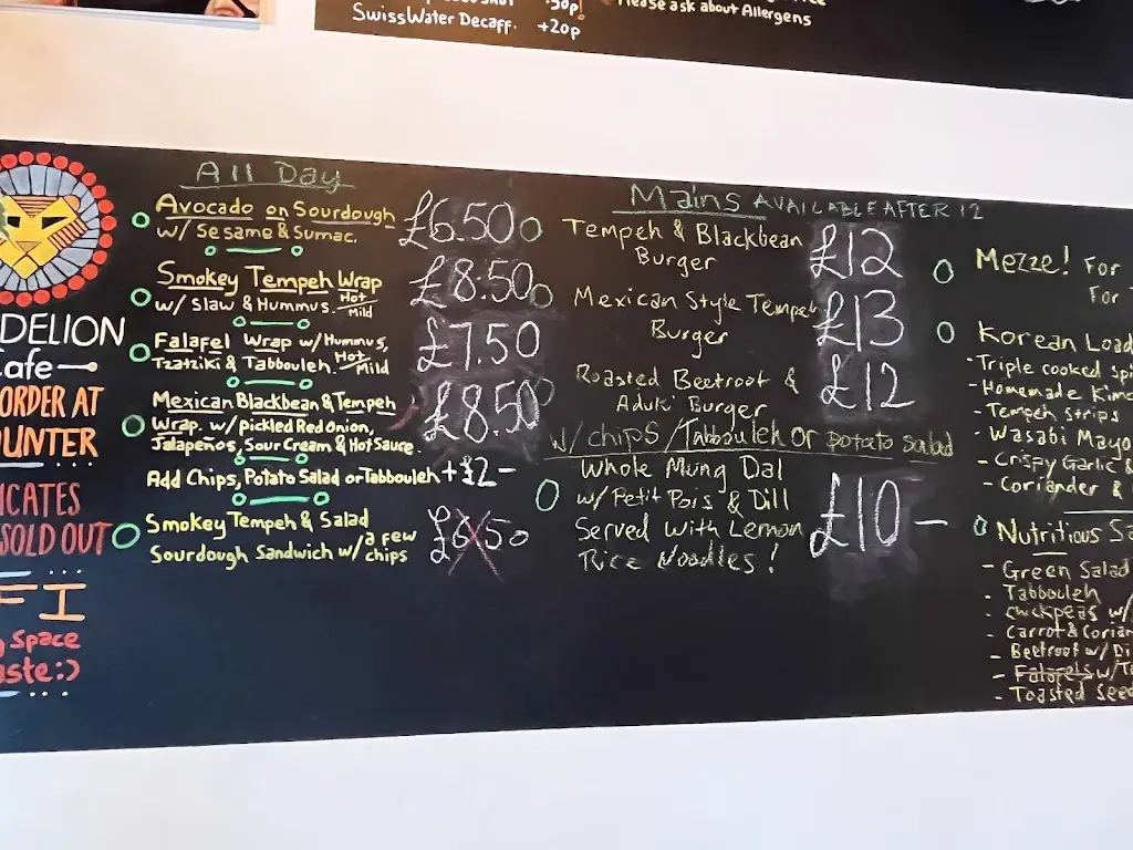 Menu_Dandelion Cafe_Shipley_image_4