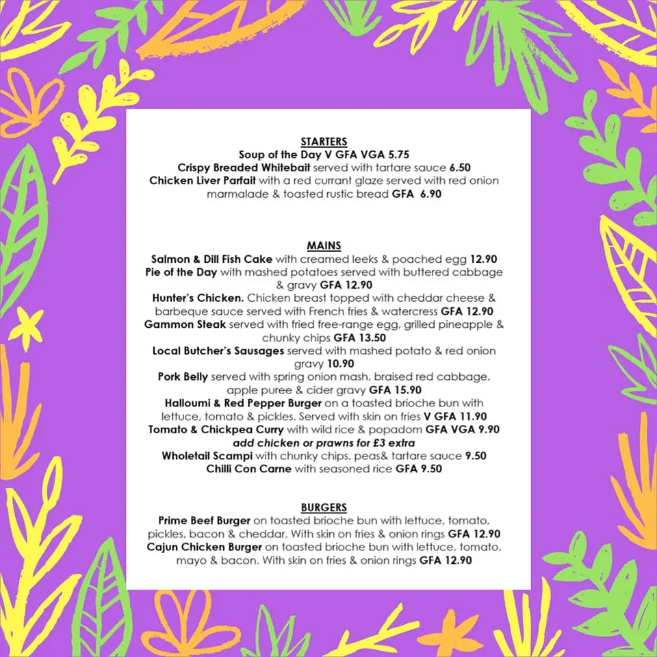 Menu_The Crown at Shillington_Shillington_image_1