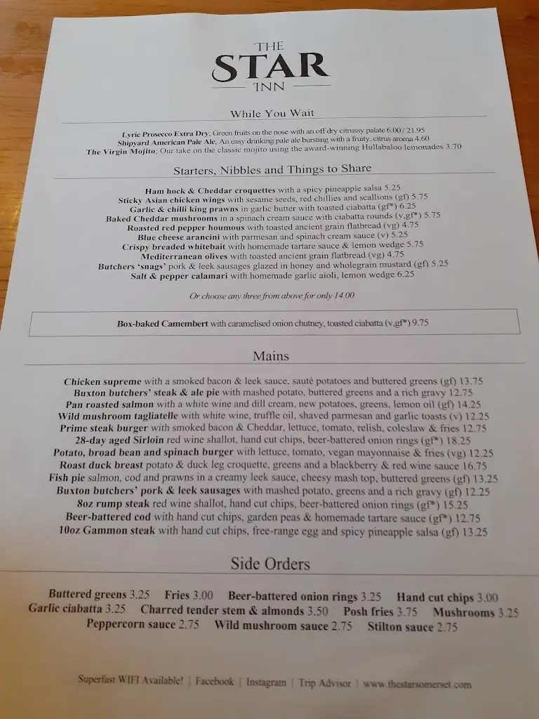 Menu_The Star_Shipham_image_4