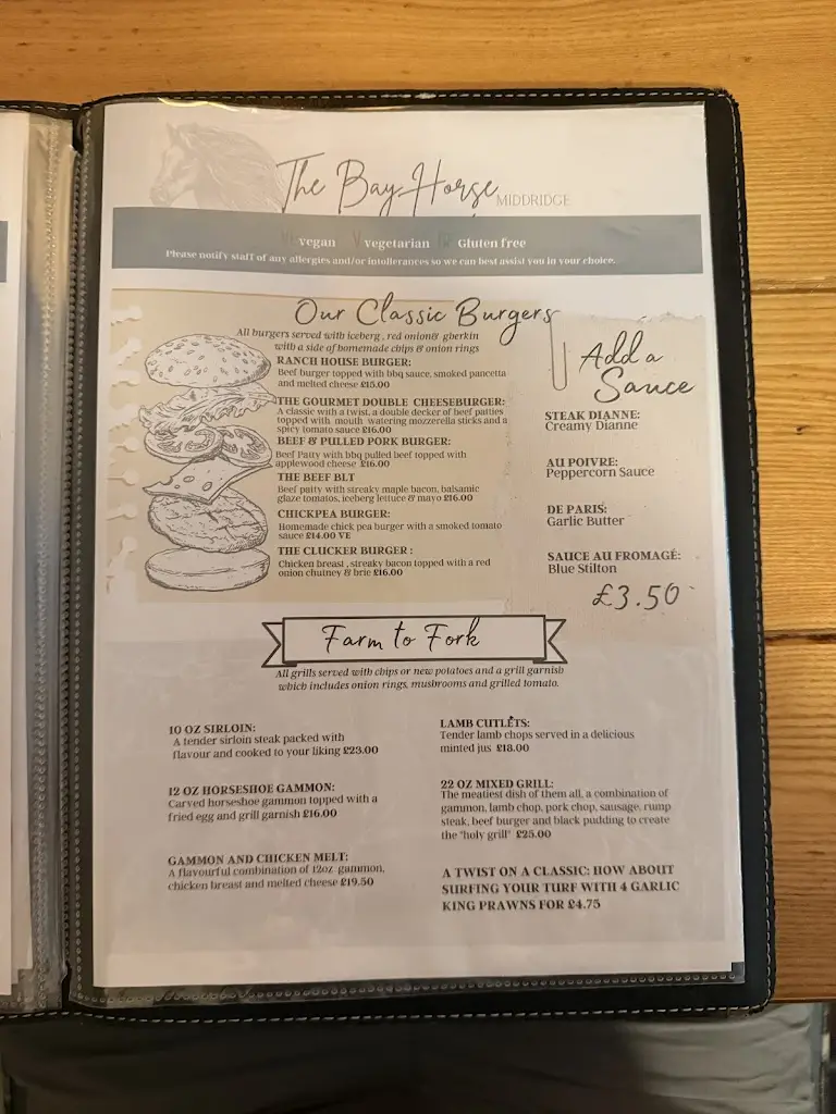 Menu_The Bay Horse Middridge_Shildon_immagine_4