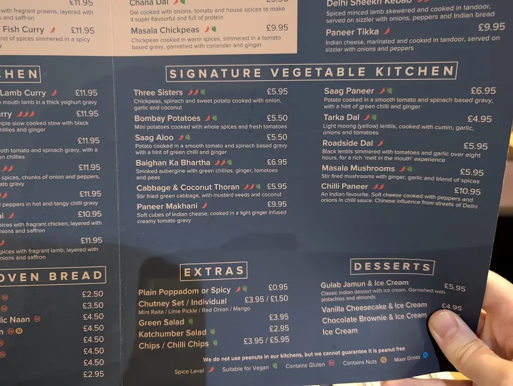 Menu_The Ganges_Barnstaple_image_1