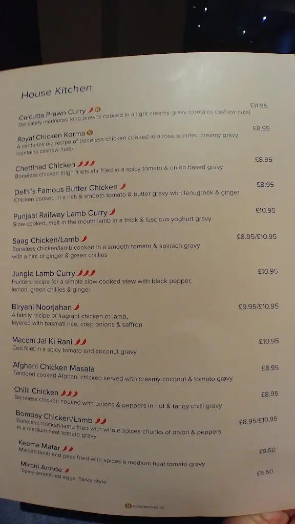 Menu_The Ganges_Barnstaple_image_3