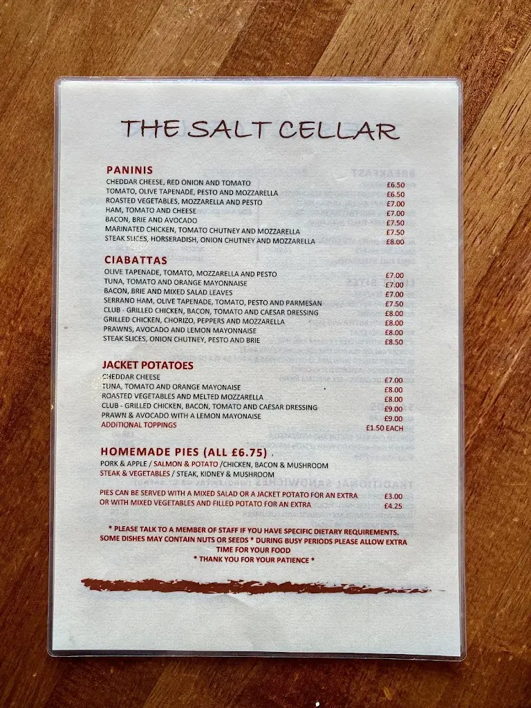 Menu_The Salt Cellar_Shaftesbury_image_3
