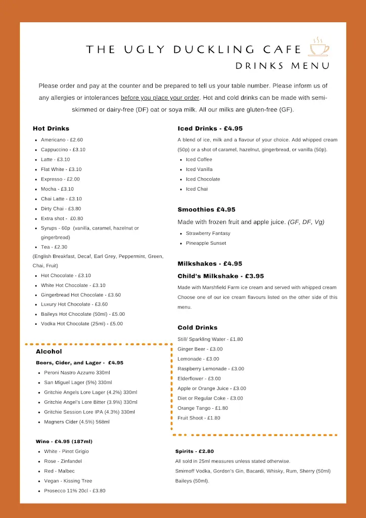 Menu_The Ugly Duckling Cafe_Shaftesbury_image_3